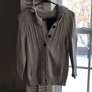 Hooded Knit Cardigan